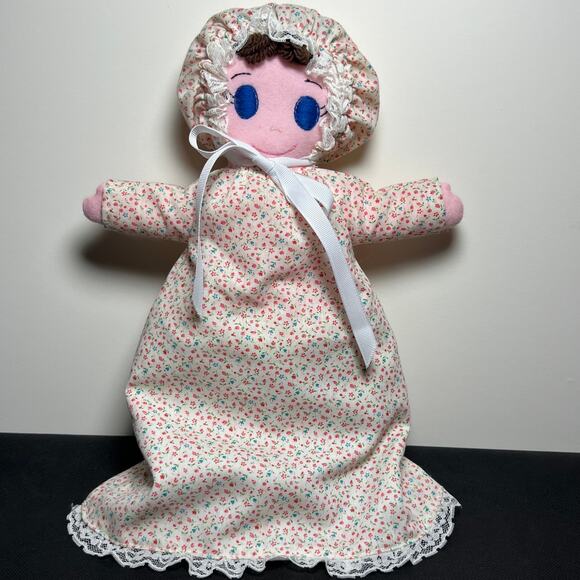 Vintage Topsy Turvy Doll Floral Fabric Two Face Reversible Rag Doll - Picture 3 of 7
